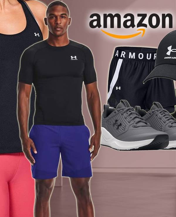 Produkte der Marke Under Armour wie Sportbekleidung, Schuhe, Sporttasche, Cap.