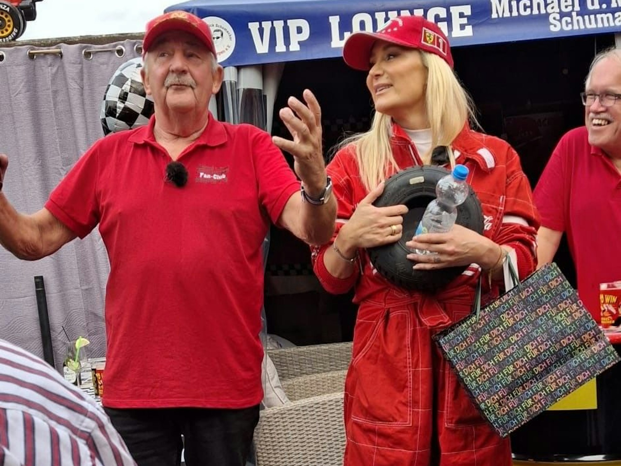 Reiner Ferling mit Janine Kunze.