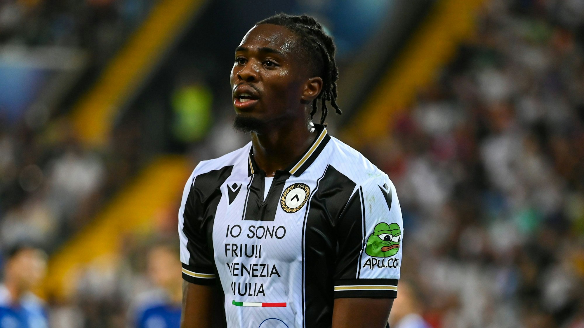 Kingsley Ehizibue bei einem Spiel von Udinese Calcio.