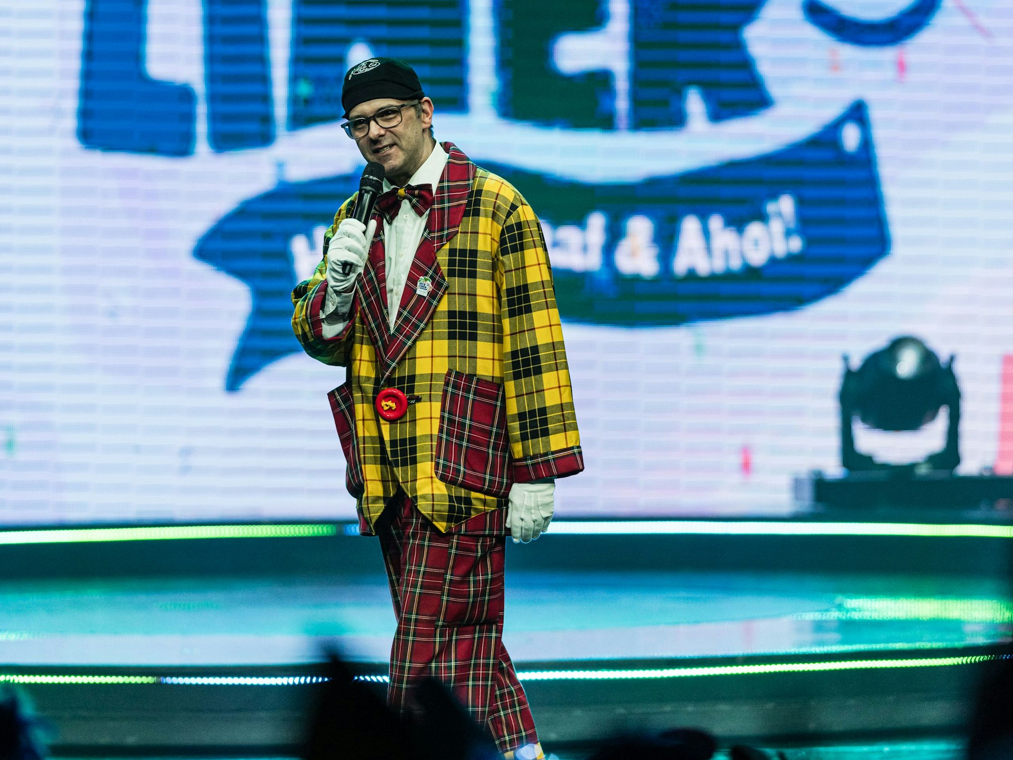 Marc Metzger als Blötschkopp auf dem Jeckliner.