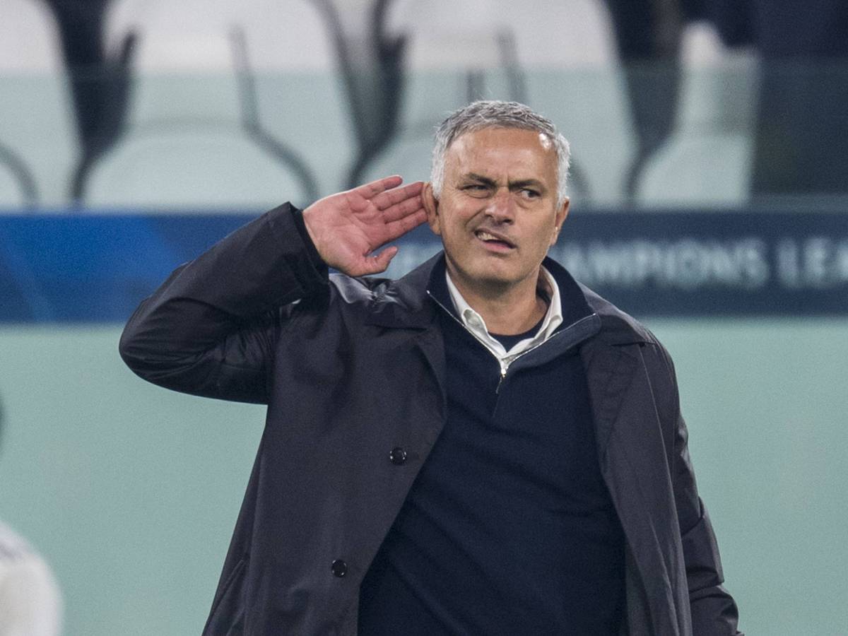 Jose Mourinho während des Champions-League-Gruppenspiels zwischen Manchester United und Juventus Turin.