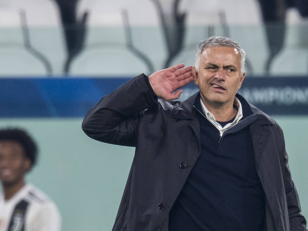 Jose Mourinho während des Champions-League-Gruppenspiels zwischen Manchester United und Juventus Turin.