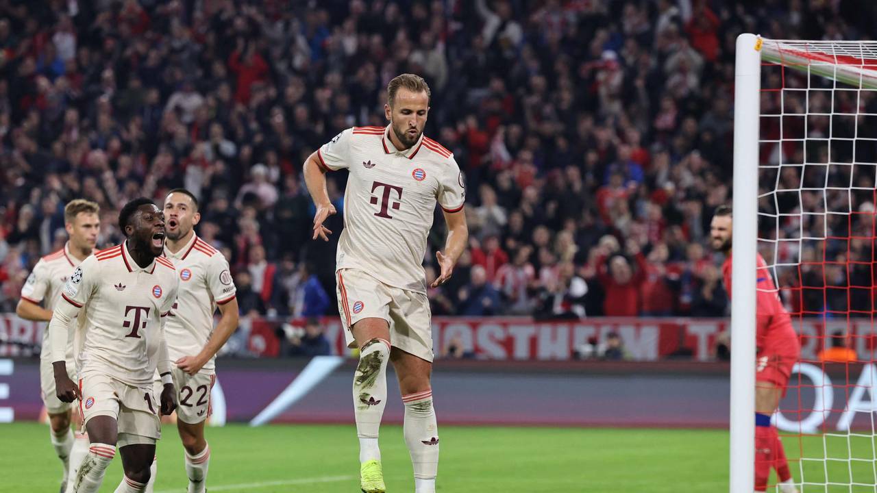 Harry Kane jubelt beim Spiel gegen Zagreb.