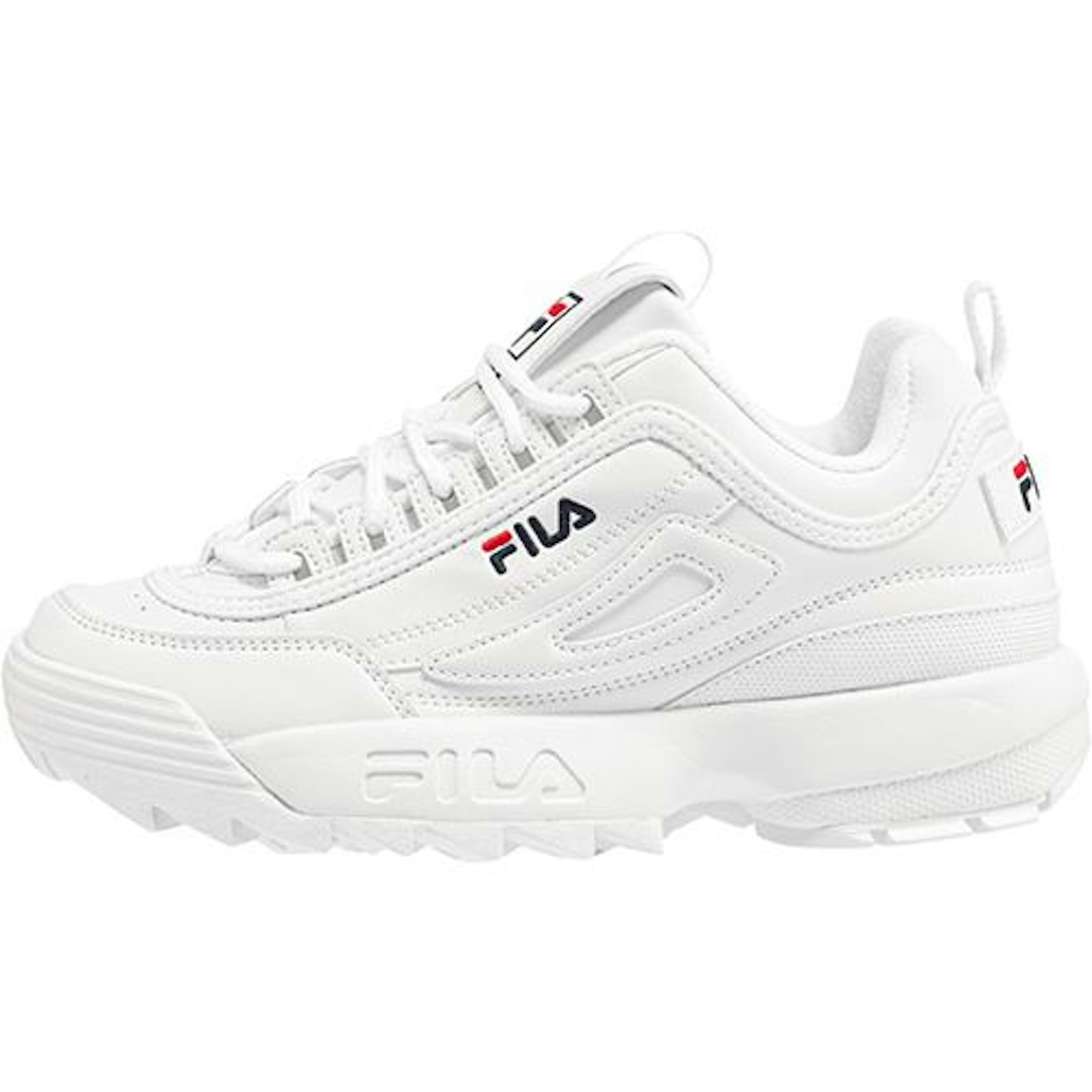 Das Bild zeigt einen weißen FILA Damen Sneaker