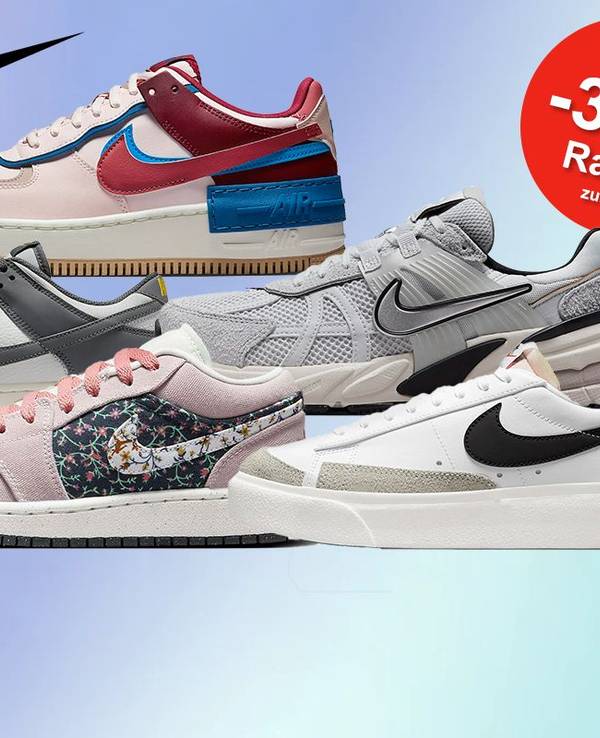 Verschiedene Nike Sneaker im Nike Sale im Onlineshop.