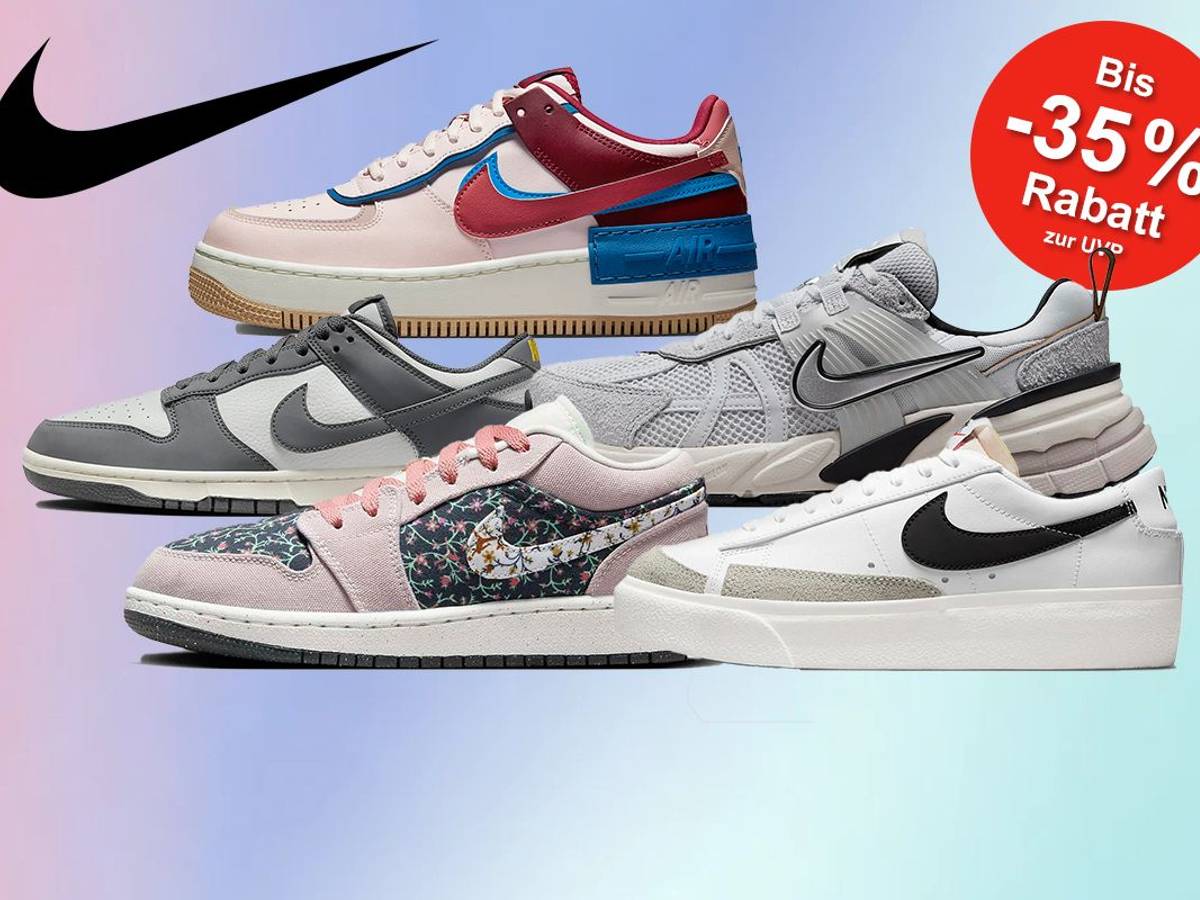 Verschiedene Nike Sneaker im Nike Sale im Onlineshop.