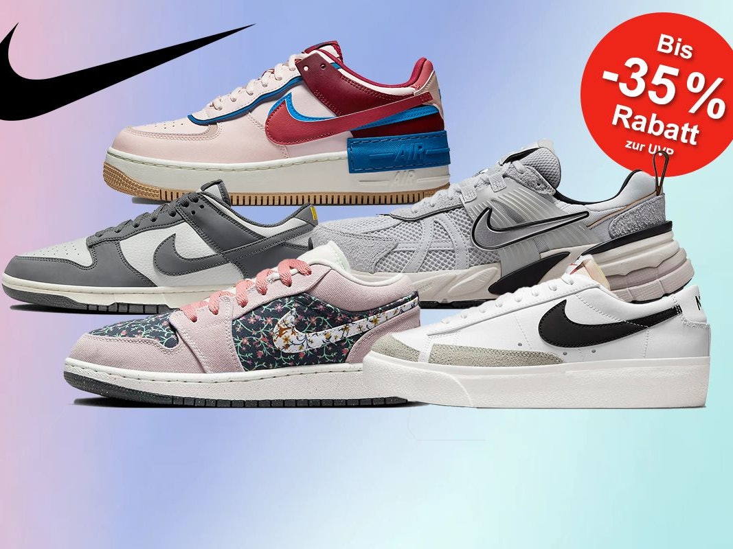 Verschiedene Nike Sneaker im Nike Sale im Onlineshop.