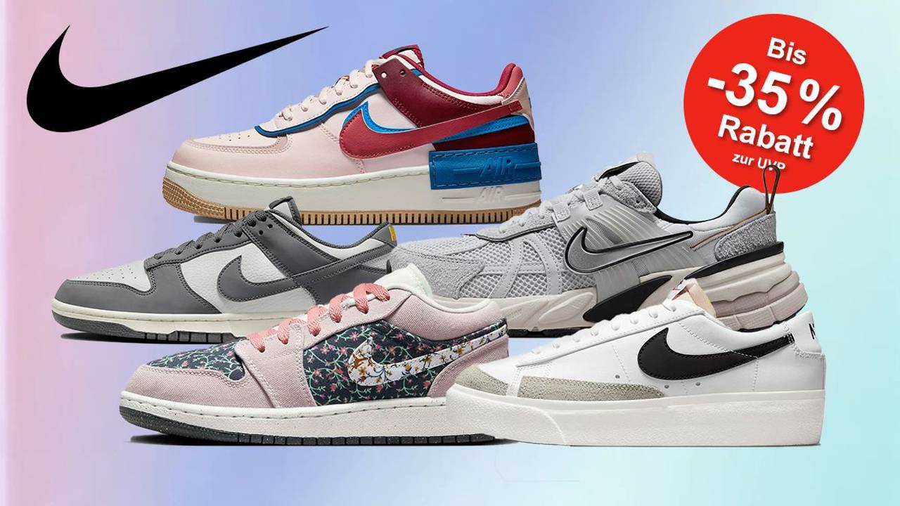 Verschiedene Nike Sneaker im Nike Sale im Onlineshop.