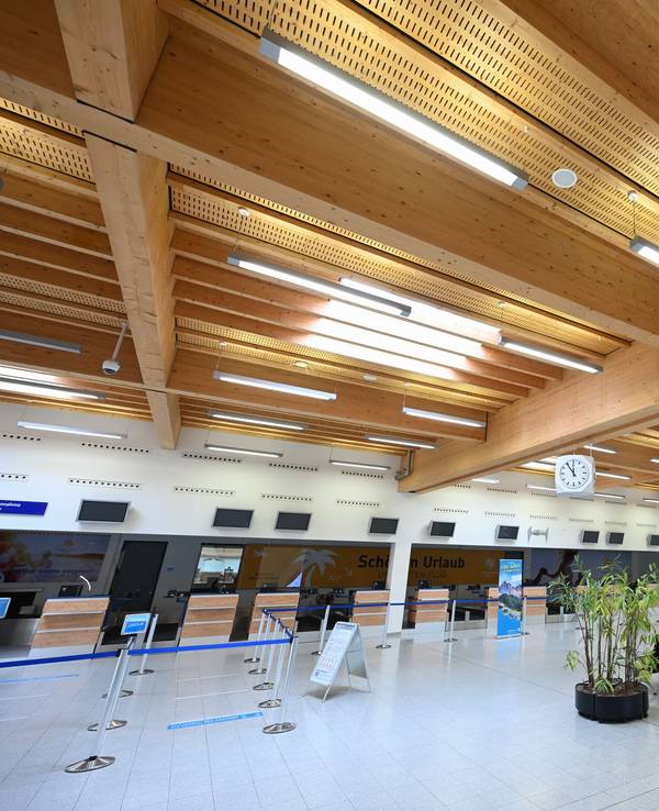 Ein Terminal des Flughafen Kassel.