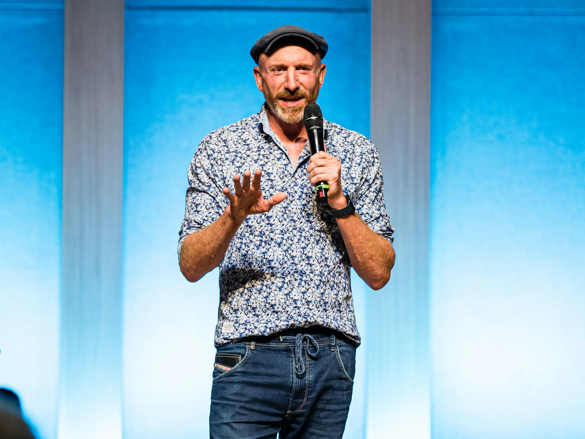 Martin Schopps auf dem Jeckliner.