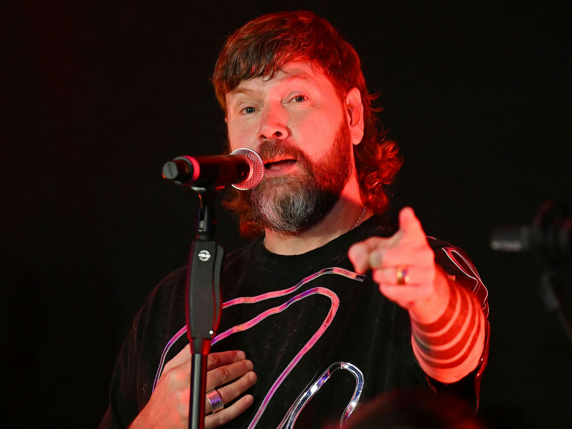 Rea Garvey mit Band bei seinem Geheimkonzert bei Radio NRW am Mittwoch, 18.9.2024. Foto: Oliver Müller / FUNKE Foto Services