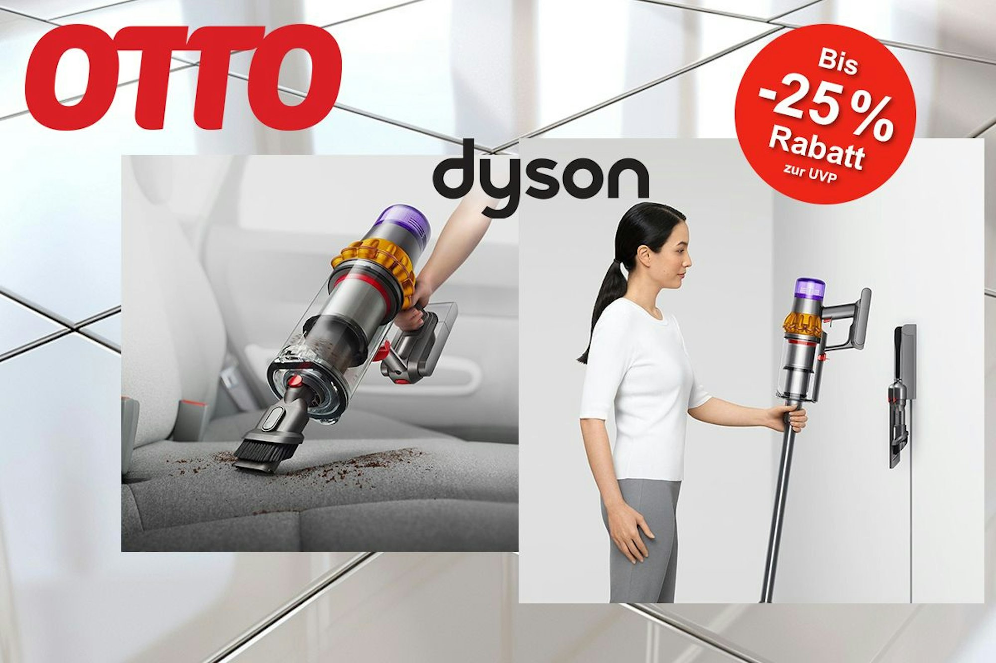 Jetzt bis zu 25% auf deinen neuen Dyson Staubsauger bei OTTO sparen!