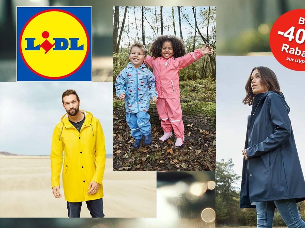LIDL Outdoor-Bkleidungsangebote: Spare jetzt bis zu 40% auf Regenjacken, Gummistiefel u.v.m. für Damen, Herren und Kinder