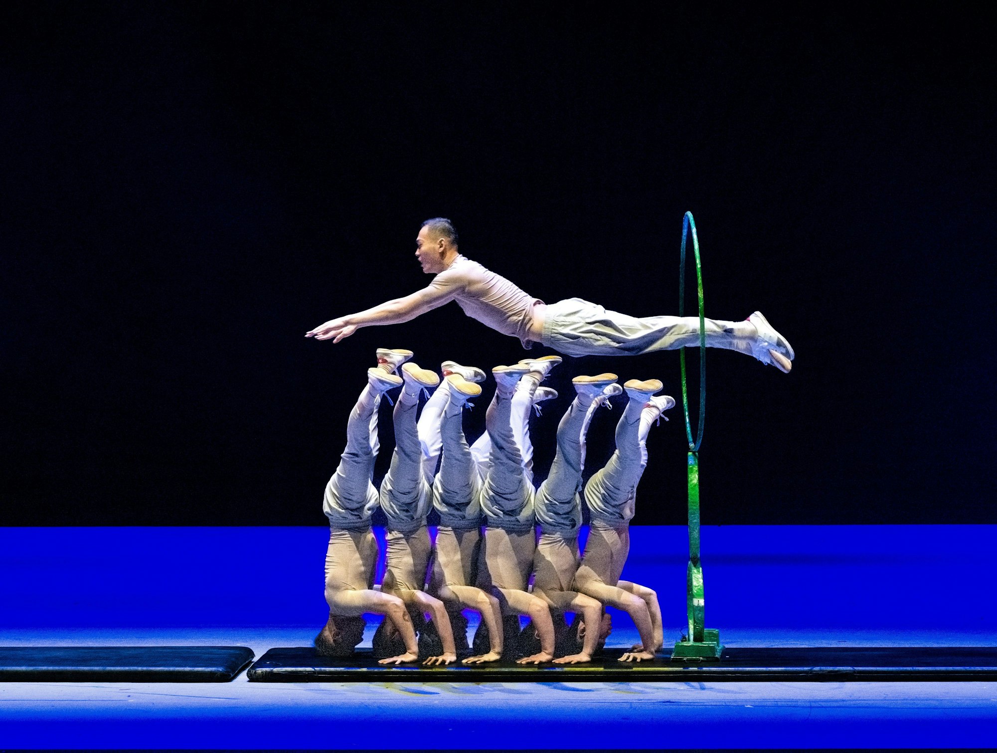 Reifensprung-Sensationen der Liaoncheng Truppe