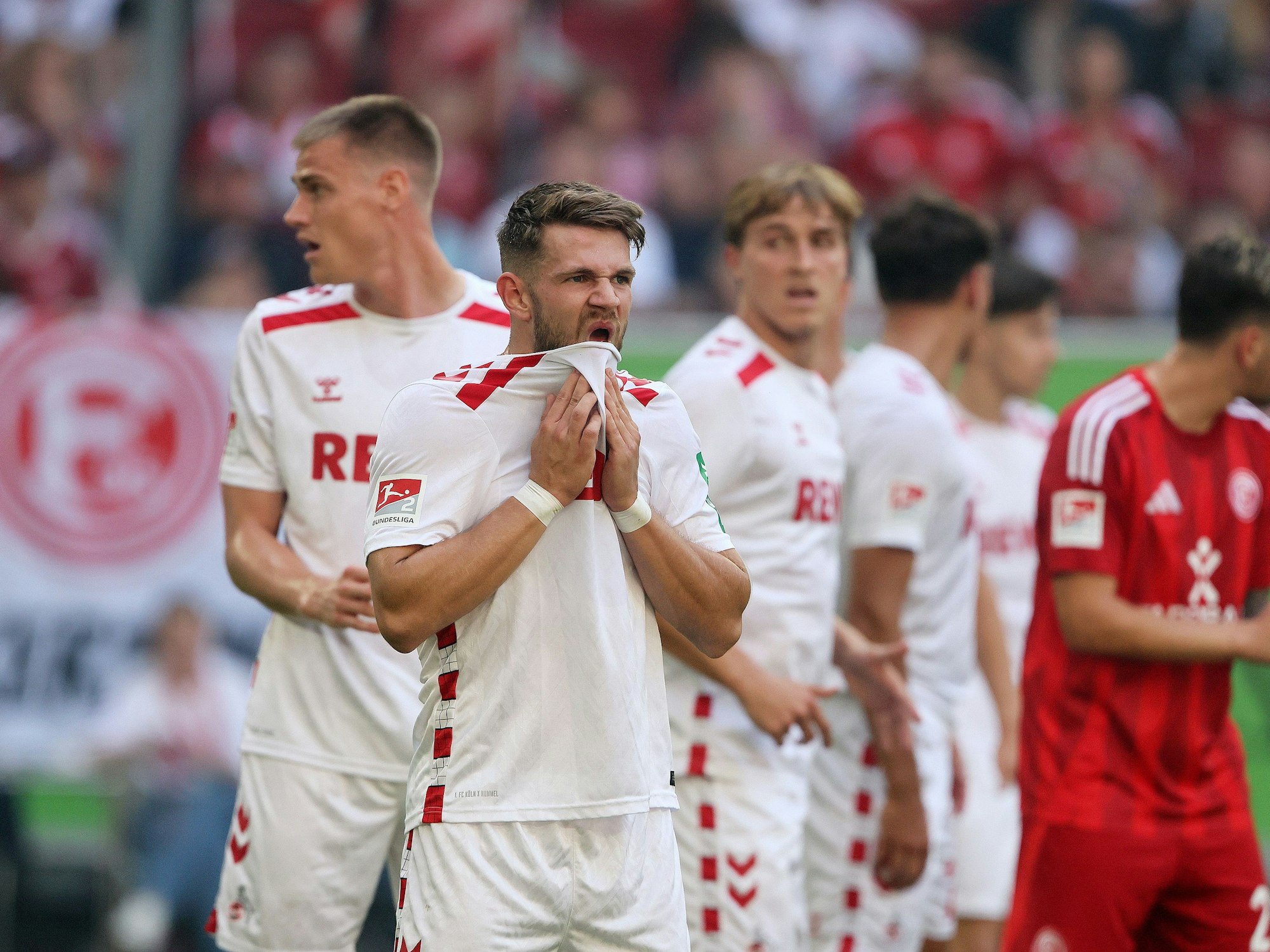 Jan Thielmann nach dem 2:2 bei Fortuna Düsseldorf.