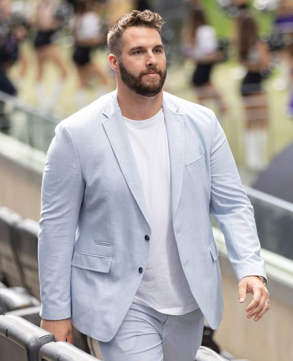 TV-Experte und ehemaliger NFL-Spieler Björn Werner kommt zur Präsentation des TV-Teams von RTL.