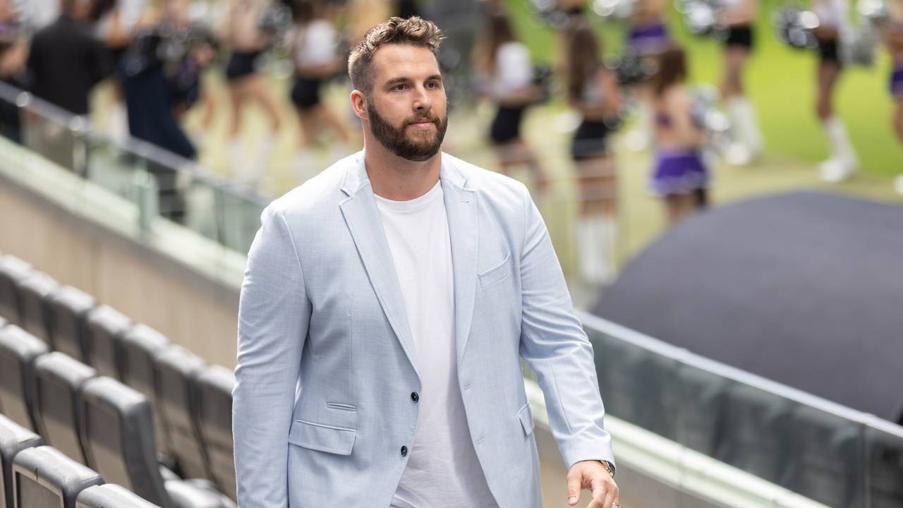 TV-Experte und ehemaliger NFL-Spieler Björn Werner kommt zur Präsentation des TV-Teams von RTL.