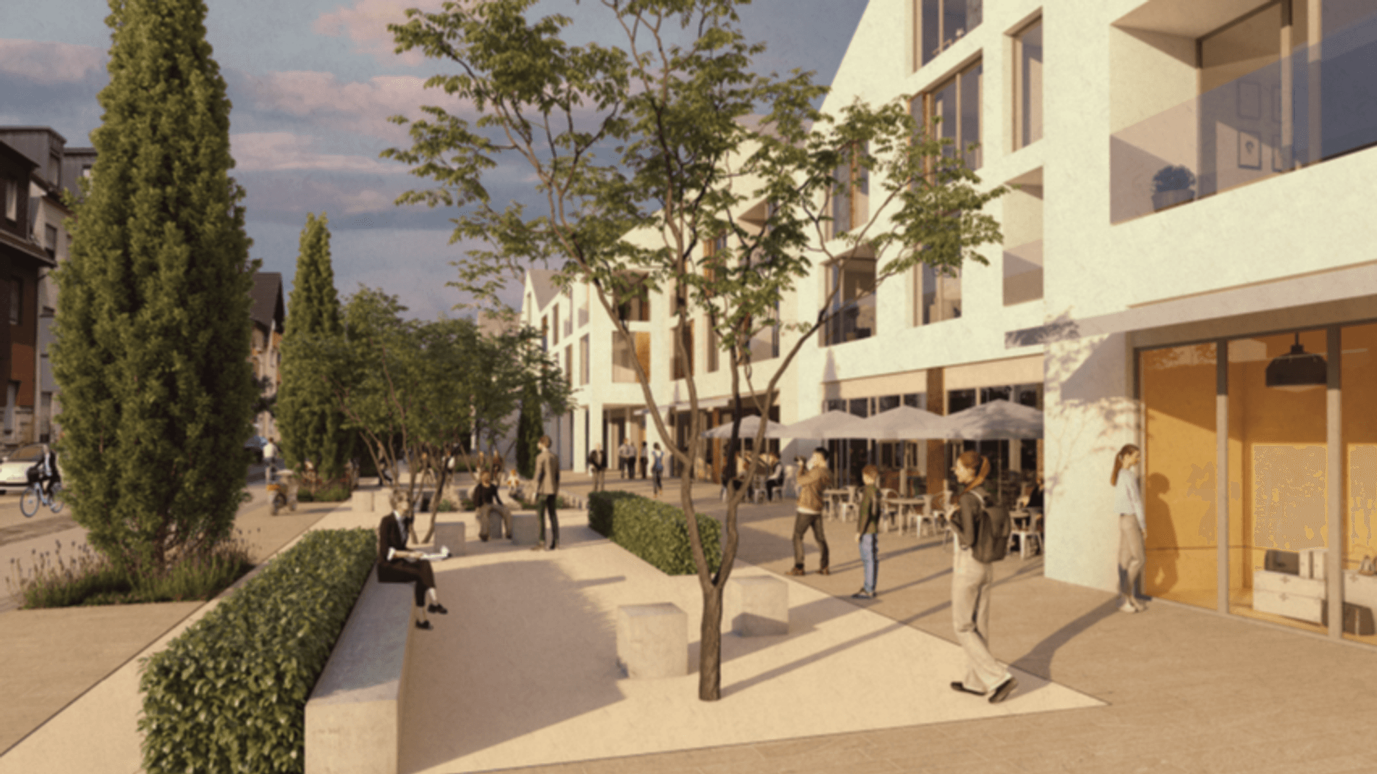 Animation der Luxemburger Straße.