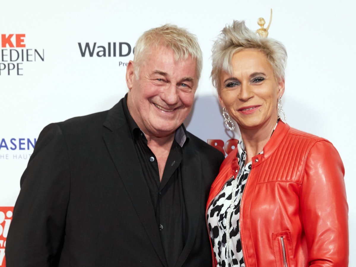Heinz Hönig, Schauspieler, und seine Frau Annika kommen zur Verleihung „Goldene Bild der Frau“ der Funke Mediengruppe.