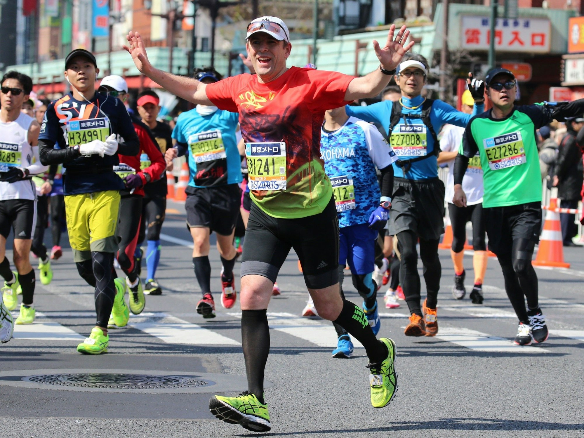 Jörg Löhr beim Lauf in Tokio.