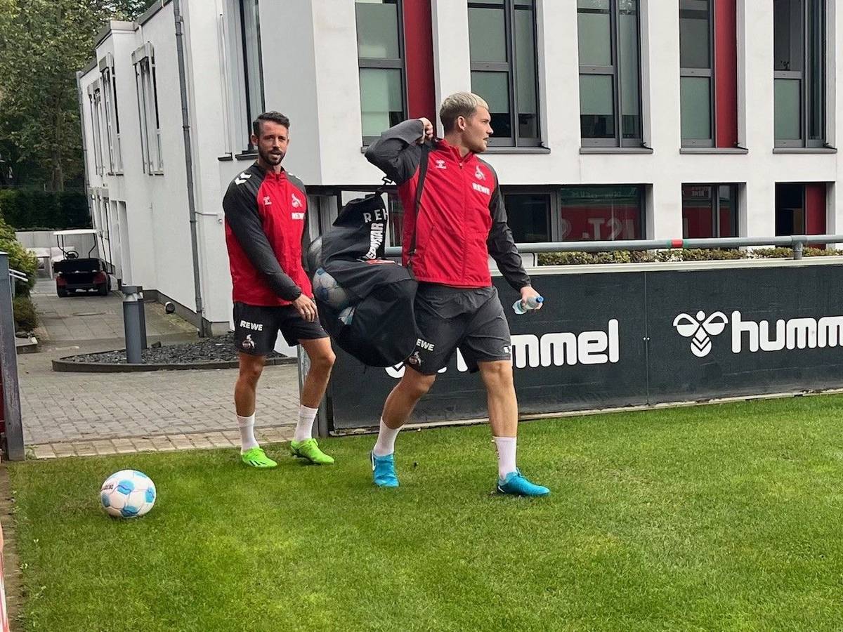 FC-Training mit Mark Uth