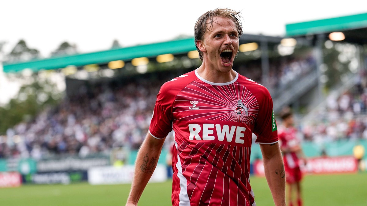 Mathias Olesen jubelt.