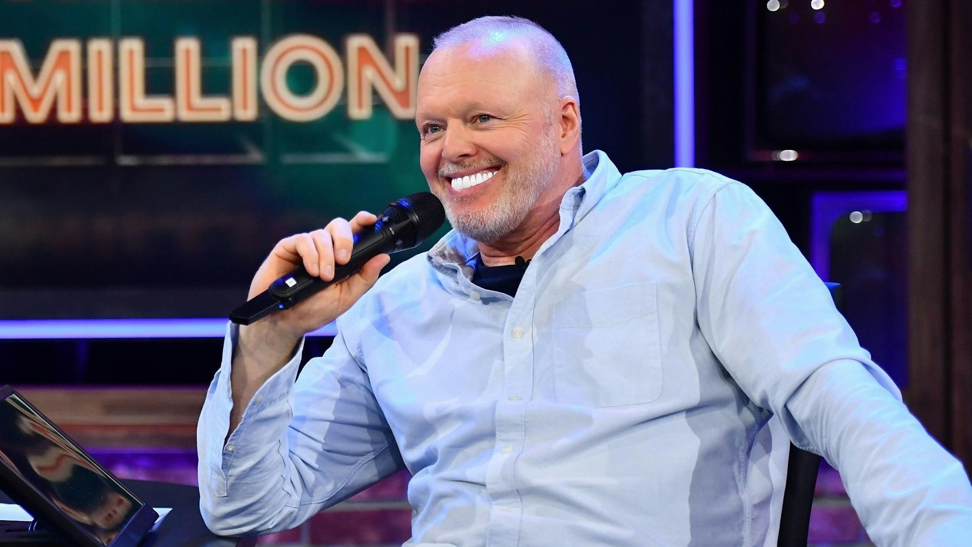 Stefan Raab in der zweiten Folge seiner neuen RTL-Show „Du gewinnst hier nicht die Million“.