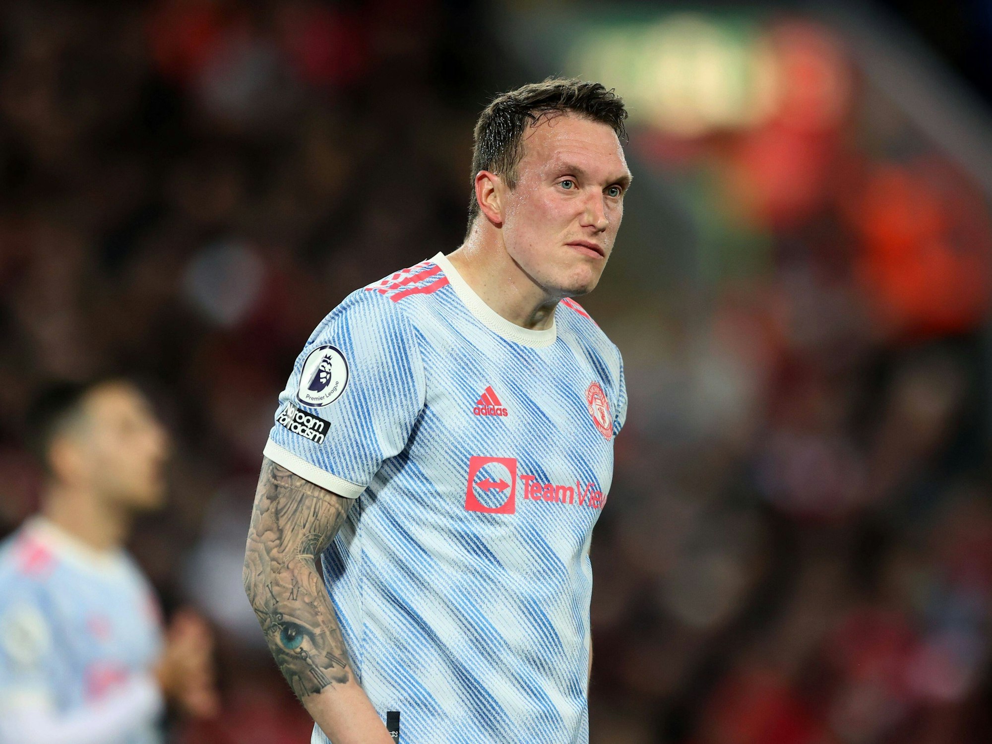 Phil Jones musste am 19. April 2022 nach nur 45 Minuten vom Platz.