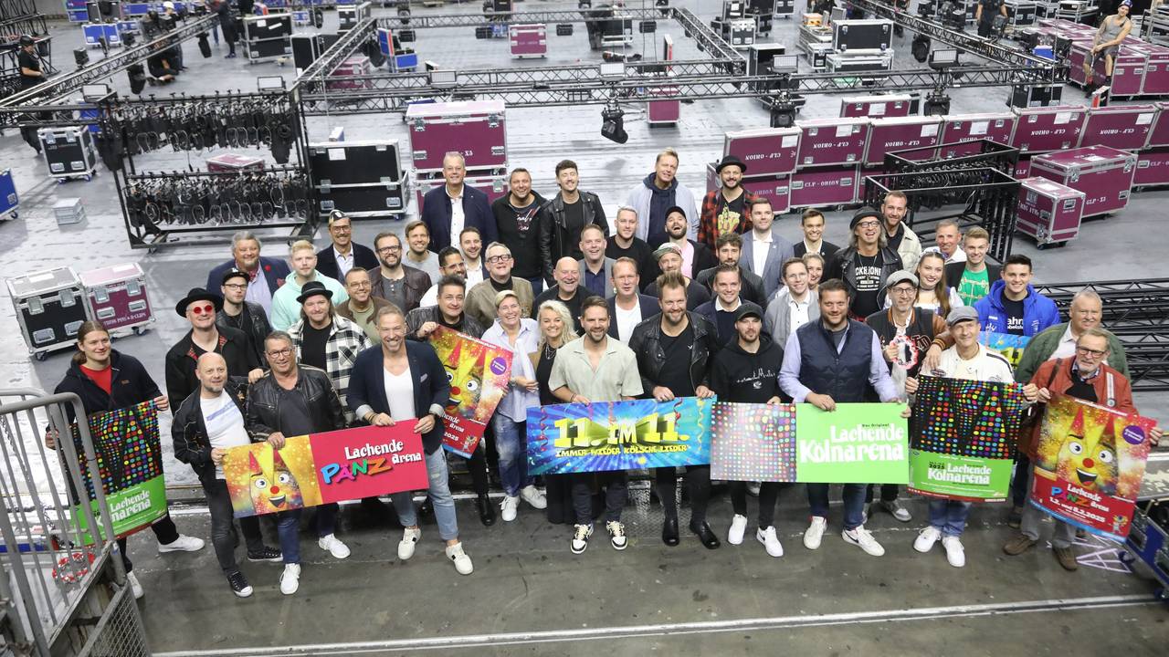 Pressekonferenz zu „Lachende Kölnarena“, „Elfter im Elften“ und „Lachende PÄNZarena“.