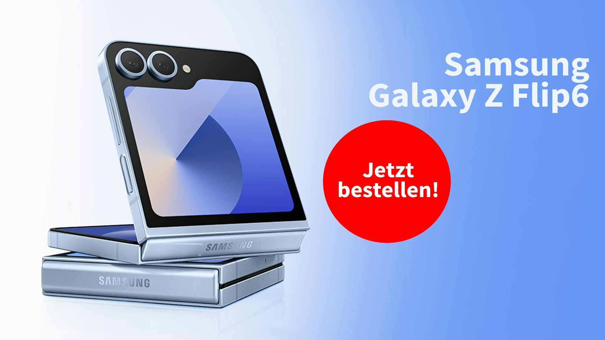 Samsung Galaxy Z Flip6: praktische Smartphone im Pocket-Format.