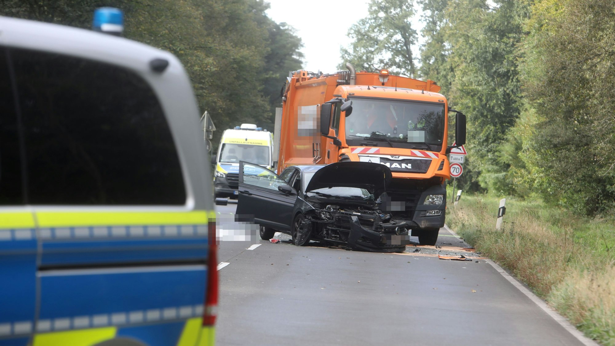 Ein Müllwagen war an einem tödlichen Unfall in Rath-Heumar beteiligt.