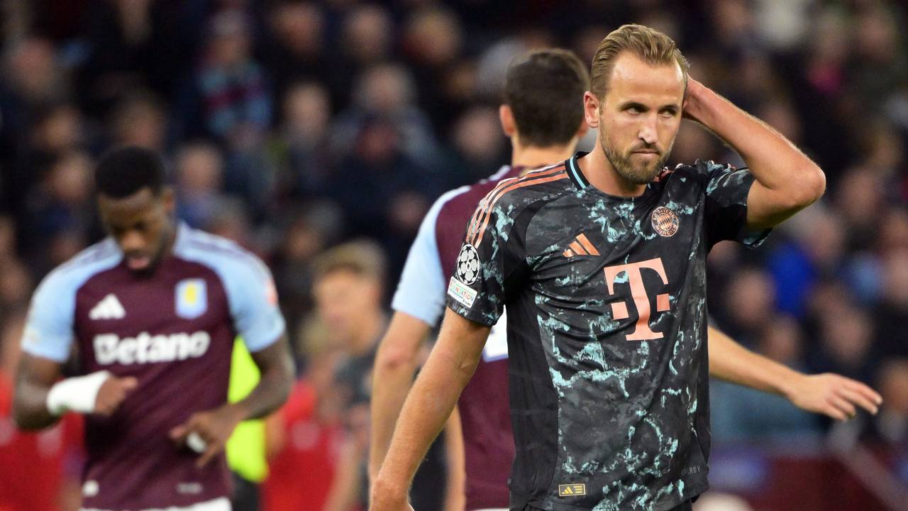 Münchens Harry Kane reagiert.
