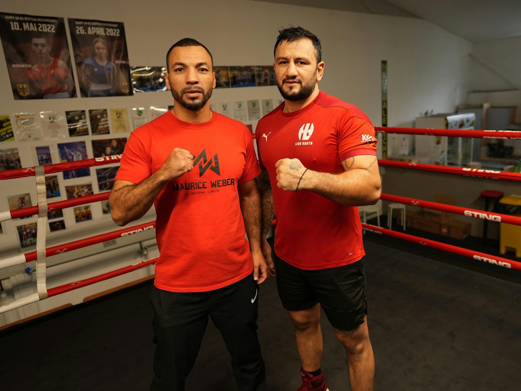 Maurice Weber mit Leon Harth.