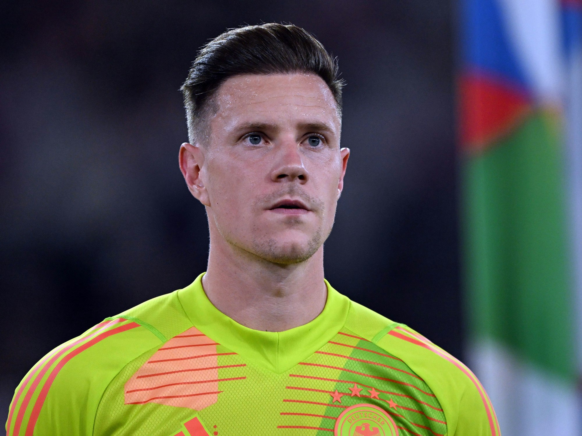Deutschlands Marc-Andre ter Stegen vor dem Spiel.
