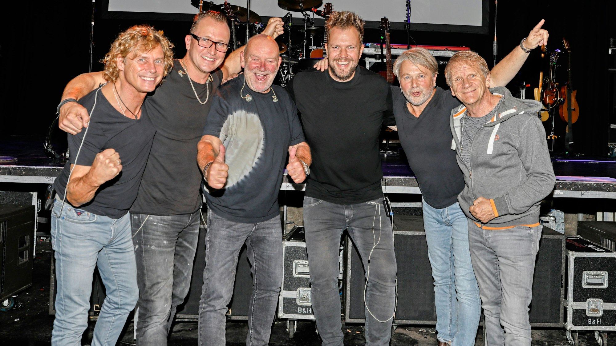 Die Paveier vor dem Konzert im Gloria.