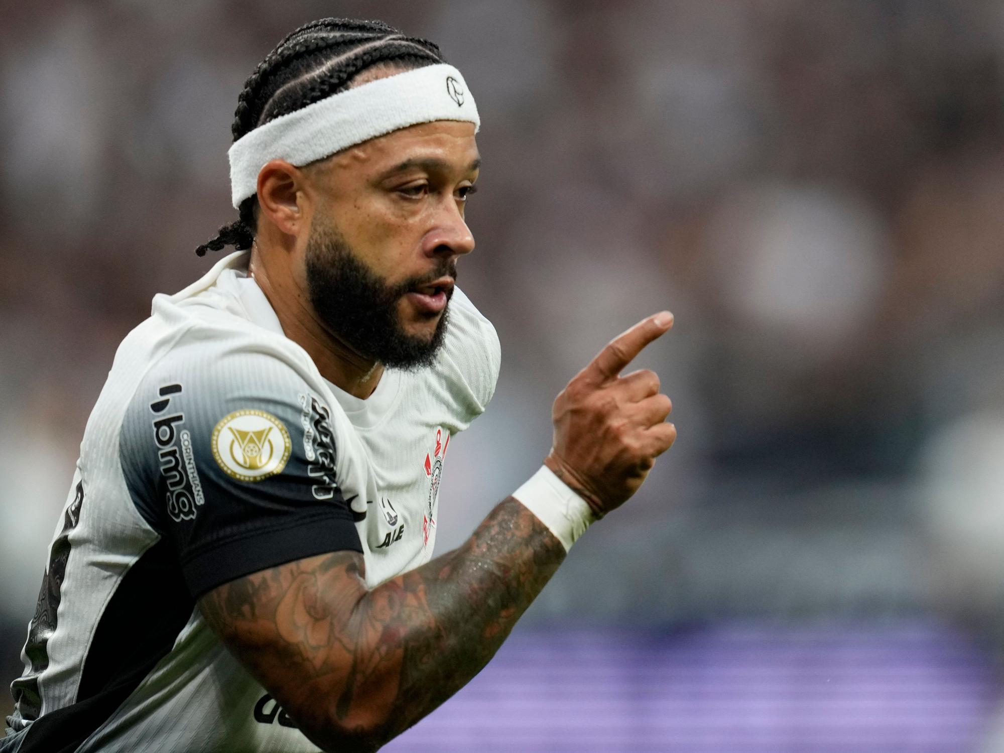 Memphis Depay in Aktion.