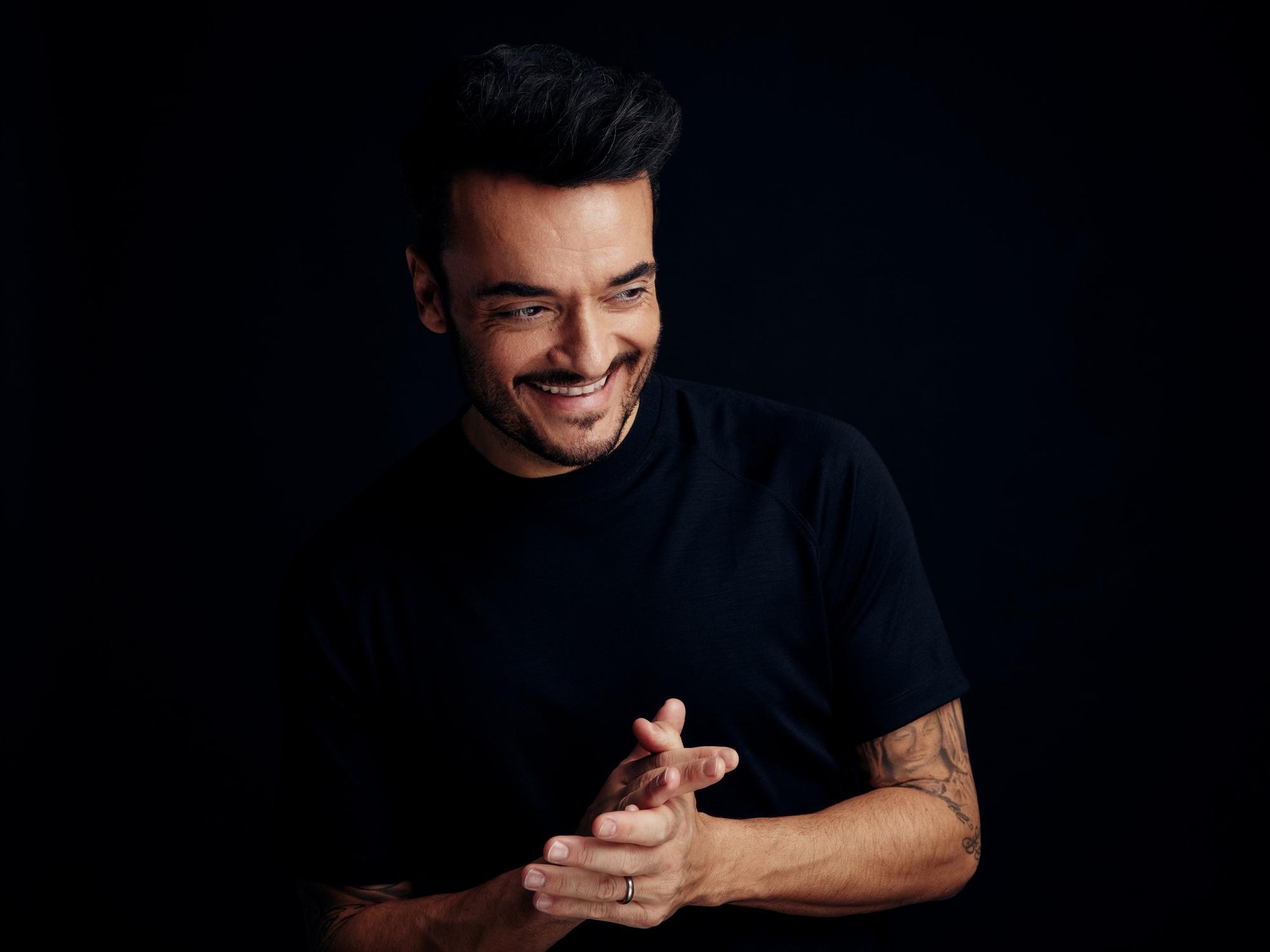 Giovanni Zarrella im Fotostudio.