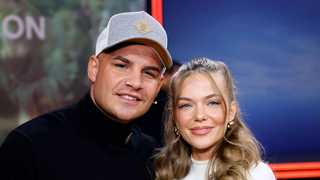 Sänger Pietro Lombardi und seine Verlobte Laura Maria Rypa beim 28. RTL-Spendenmarathon 2023 in den EMG-Studios