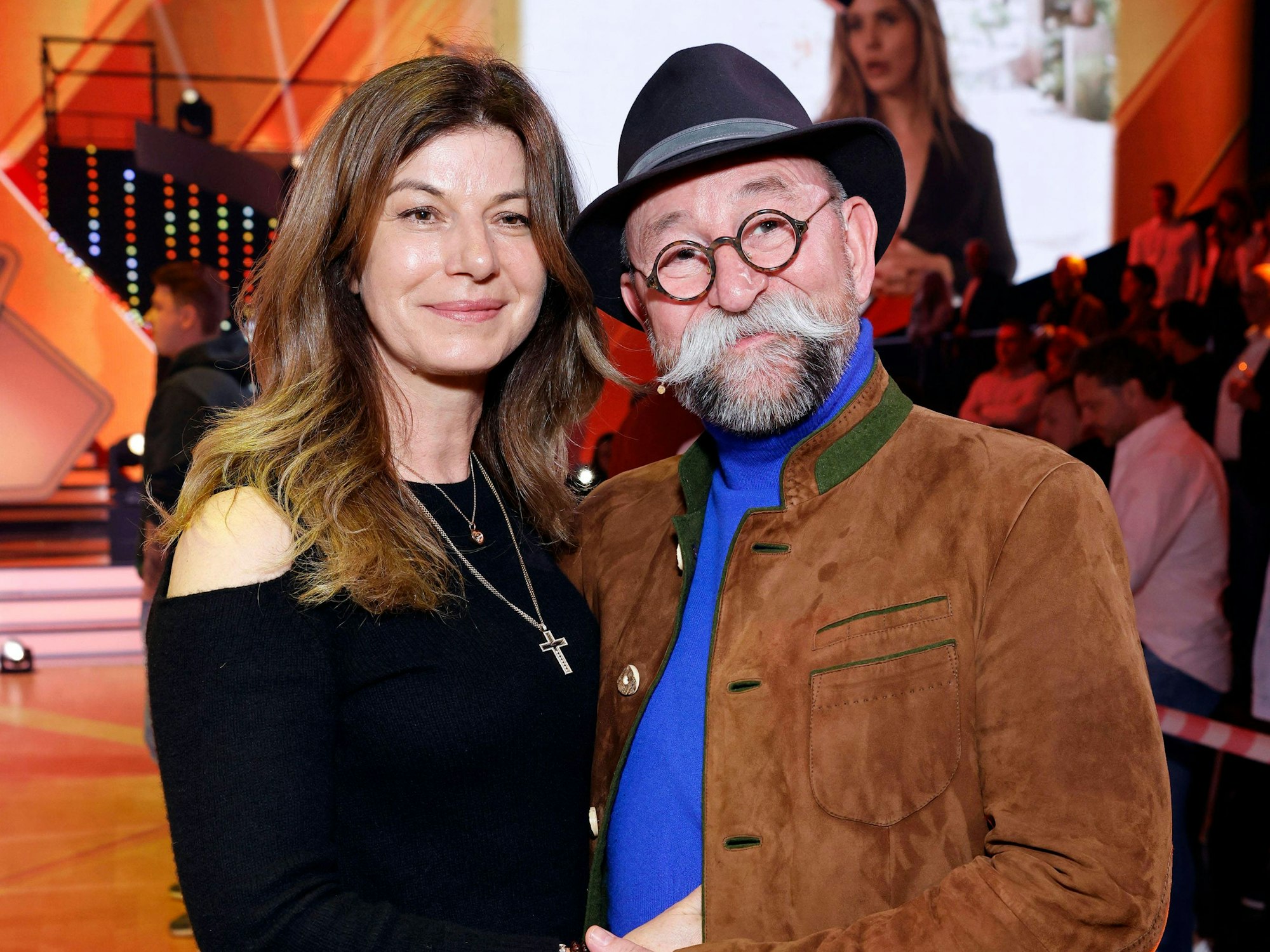 Fernsehmoderator Horst Lichter mit Ehefrau Nada Lichter 2023 im Coloneum