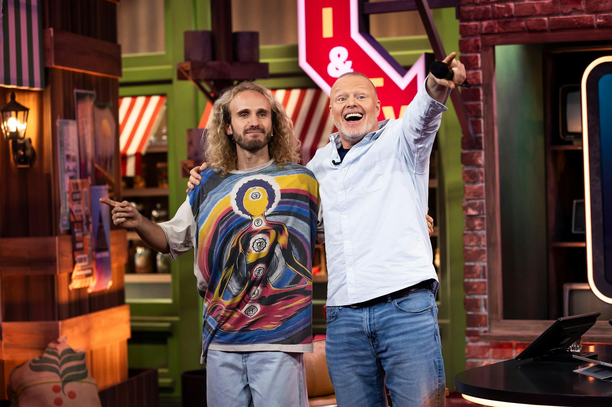 Louit Lippstreu (l.), Stefan Raab