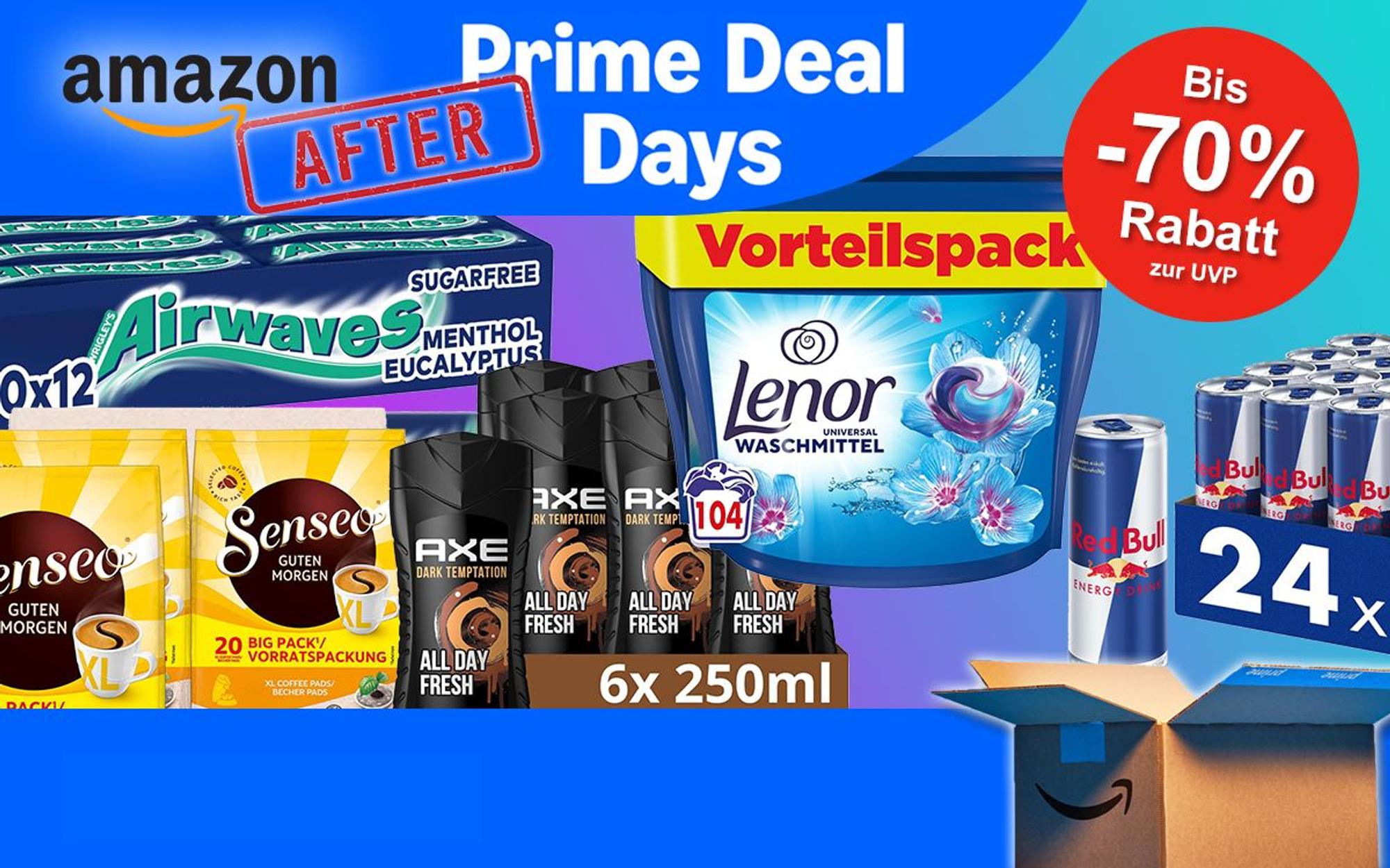 Darstellung verschiedener Haushaltsprodukte im Vorteilspack bei Amazon