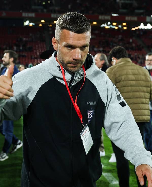 Lukas Podolski am 10. Oktober im Rhein-Energie-Stadion kurz vor seinem Abschiedsspiel: Poldi war auch zu Gast bei „TV total“.