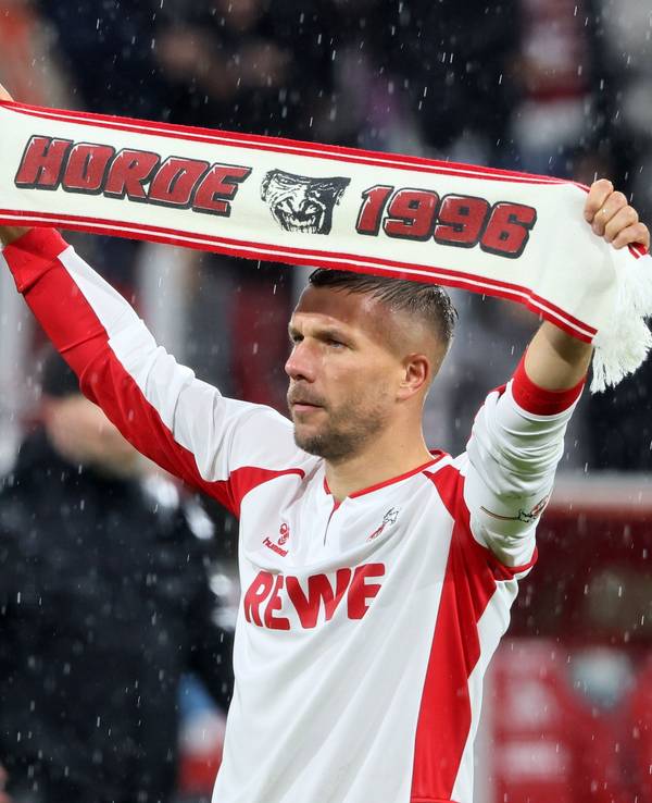 Abschiedsspiel für Lukas Podolski im Rhein-Energie-Stadion.