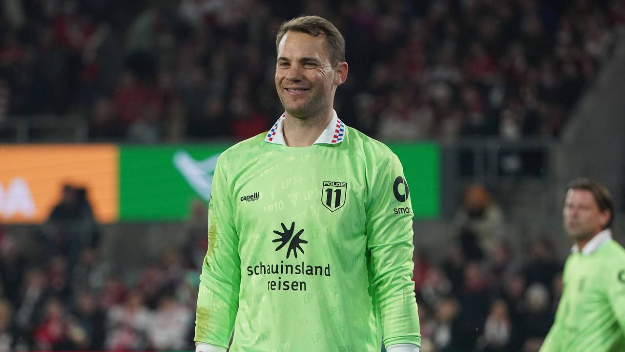 Manuel Neuer beim Poldi-Spiel in Köln.