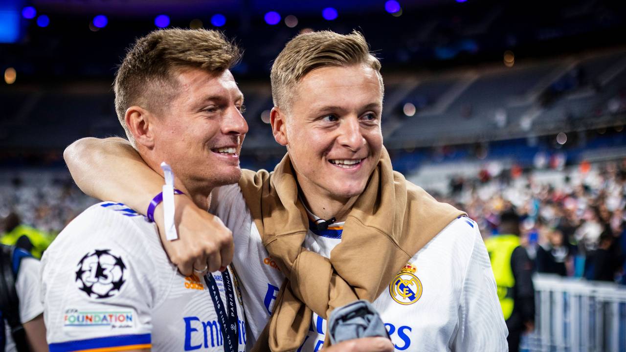 Toni und Felix Kroos feiern den Champions-League-Sieg von Real Madrid..