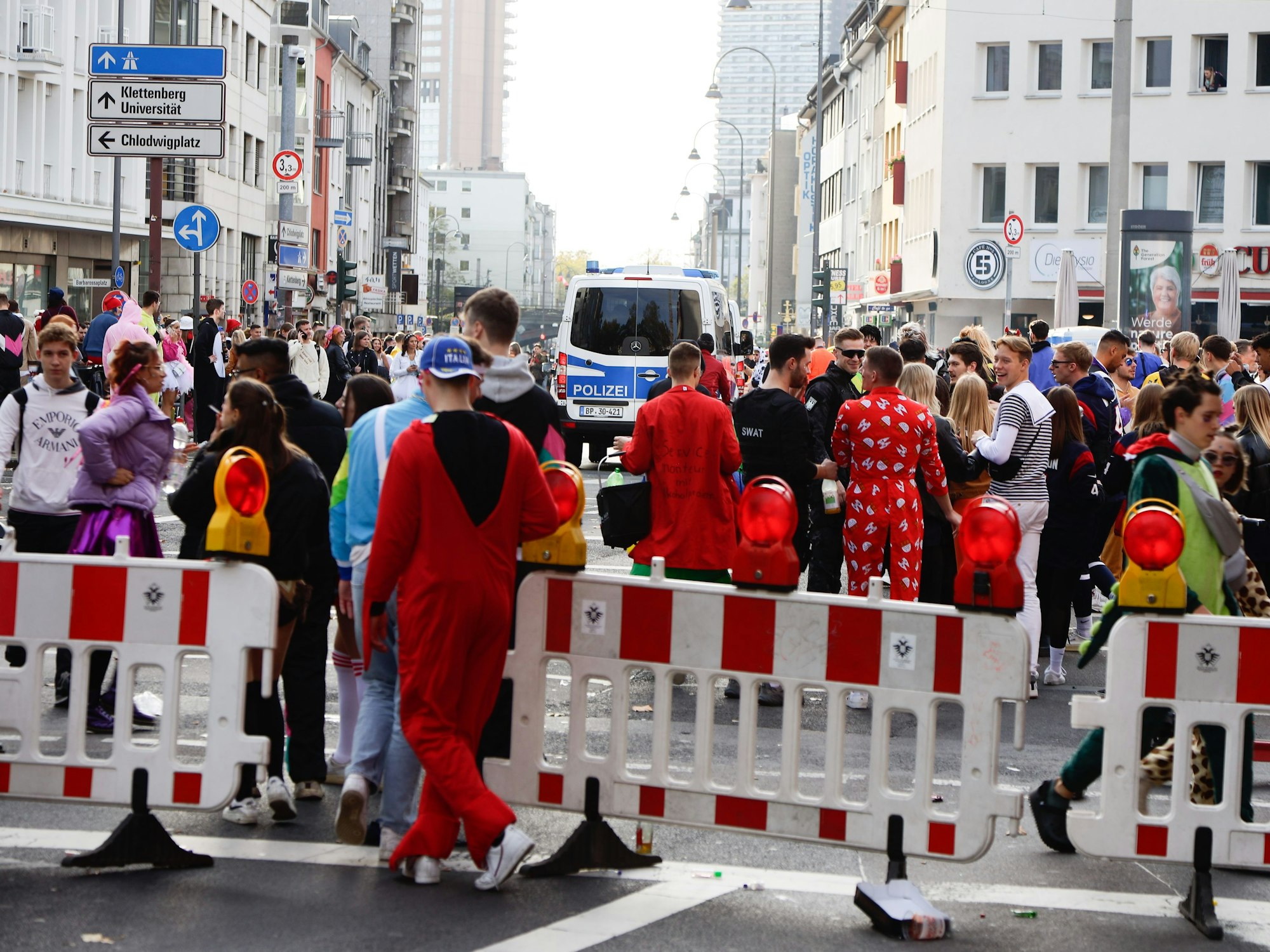 Feiernde in Köln am 11.11.