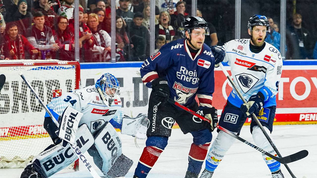 Kölns Juhani Tyrväinen am Sonntag (13. Oktober 2024) im Spiel gegen den EHC Ingolstadt.
