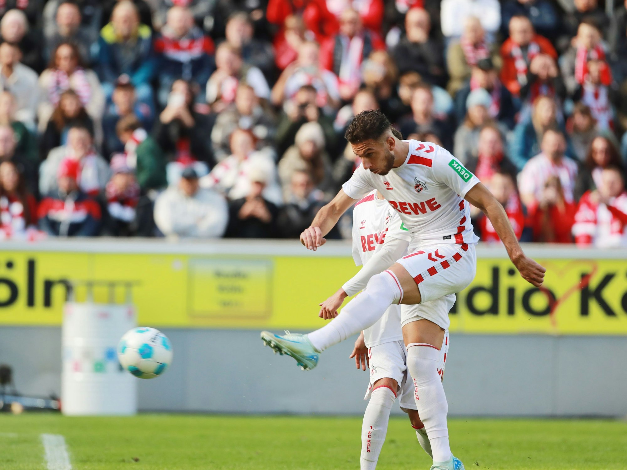 Leart Pacarada beim Spiel gegen Ulm.