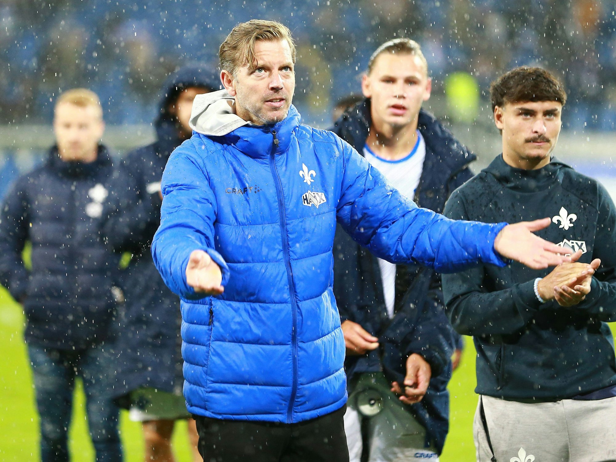 Darmstadt-Trainer Florian Kohfeldt nach dem 3:3 gegen Karlsruhe am 4. Oktober 2024.