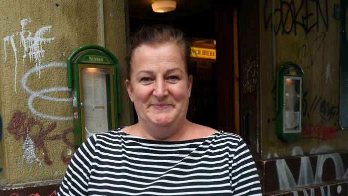Maureen Wolf betreibt das Lokal „Bei Oma Kleinmann“ auf der Zülpicher Straße.